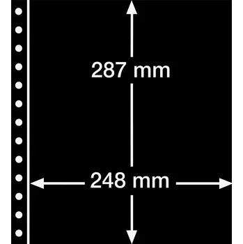 Obal pro sběratelský předmět Leuchtturm R-listy - 1 kapsa Varianta: černá, Velikost balení: 5 ks