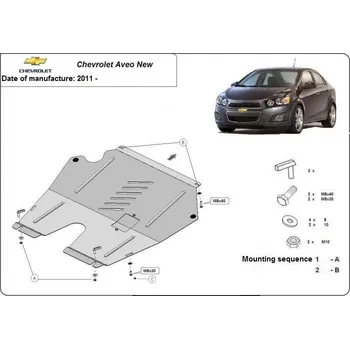 Kryt motoru Kryt pod motor CHEVROLET AVEO Sedan (T300) - Plech - 8595698039866