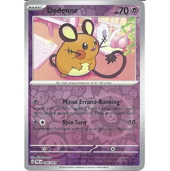 Společenská hra Pokémon karta Dedenne 036/091 Reverse Holo - Paldean Fates
