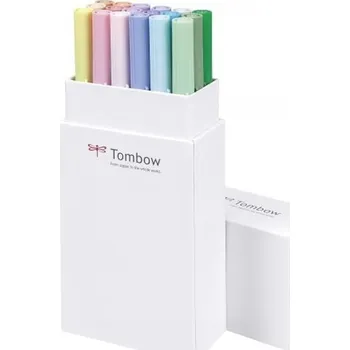 Umělecký a grafický fix Tombow ABT Dual Brush Pen sada Pastels colours 18 ks