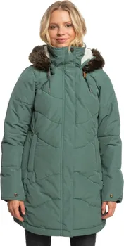 Dámský kabát ROXY Ellie Longline Winter Jacket Dark Forest
