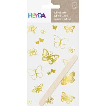 Heyda Propisot Motýlci 10x15 cm zlatý