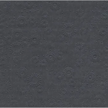 Papírový ubrousek Ubrousky vytlačované tmavě šedé 16 ks - ubrousek s vytlačeným dekorem 33 cm x 33 cm na slavnostní svatební tabuli