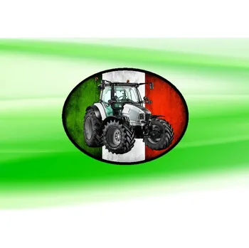 Nášivka nášivka s traktorem Lamborghini Ovál (nášivky traktory)