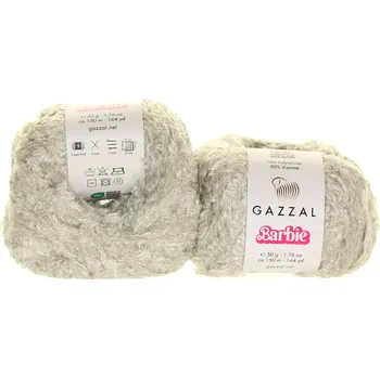 Příze Gazzal Barbie 10701 světle šedá