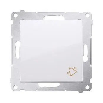 vypínač Vypínač tlačítkový Simon 54 premium zvonek bílý