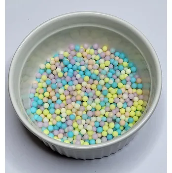 Jedlá dekorace na dort Lucie´s Sprinkles Pastelové kuličky 4mm ✨ 35g: 35g