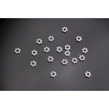 Svatební dekorace PartyDeco Aplikace perličkový kvítek na svatební vývazky 50 ks