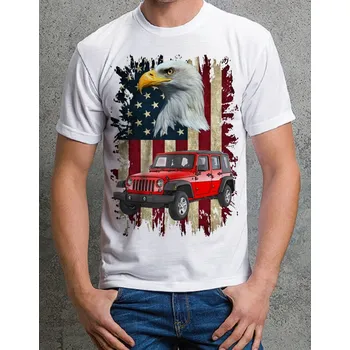 Pánské tričko tričko Jeep Wrangler long S (triko s osobním autem)