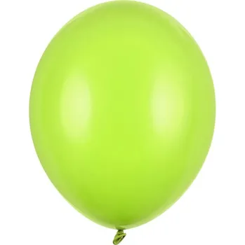 PartyDeco Balónek světle zelený pastelový 27 cm 50 ks - světle zelené nafukovací pastelové balónky na svatbu, party, oslavy