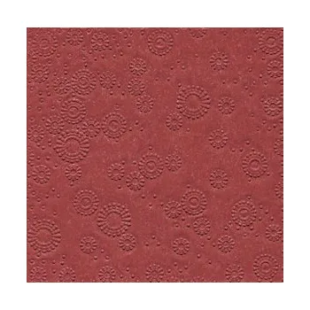 Papírový ubrousek Paper design Ubrousky vytlačované bordové 16 ks - ubrousek s vytlačeným dekorem 33 cm x 33 cm na slavnostní svatební tabuli