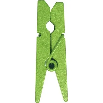 Svatební dekorace Svatba-eshop Dekorační mini kolíček zelený 24 ks - Dřevěné malinké kolíčky k dekoraci