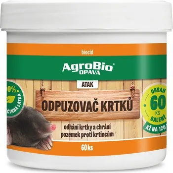 Odpuzovač zvířat AGROBIO s.r.o. AgroBio - Odpuzovač krtků (ATAK) Kus: 60