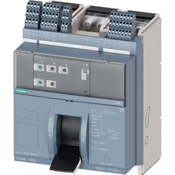 Jistič SIEMENS Jistič 3VA27, pevné provedení, In 1250 A, Icu 55 kA / 415 V, Ir 500 ÷ 1250 A, Isd (1 ÷ 10)x In, Ii (1,5 ÷ 15)x In, 3pól, přední přívod, 4x AUX, S24 typ 3VA2712-5AC03-0AA0 3VA2712-5AC03-0AA0