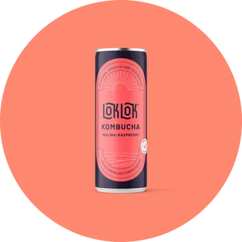 Limonáda Kombucha Loklok Malina 250ml