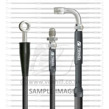 Hadice přední brzdy sada Venhill H02-1-111/P-BK černá