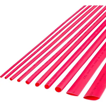 Smršťovací bužírky 6,5mm červené 1m (10ks)