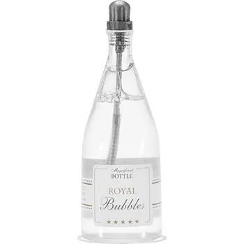 Bublifuk Partydeco bublifuk lahev šampaňského stříbrná 24 ks