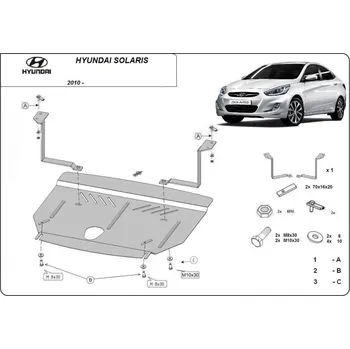 Kryt motoru Kryt pod motor KIA RIO III Sedan (UB) - Plech - 8595698042927