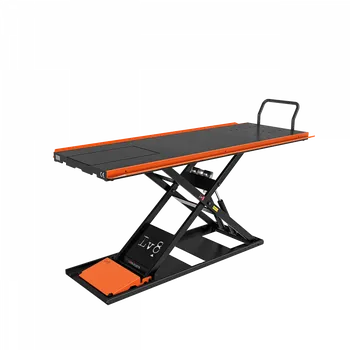 zvedák Motocyklový zvedák LV8 NANO 400 FLOOR VERSION EN400GE.O s elektrohydraulickou jednotkou (černá a oranžová RAL 2009)