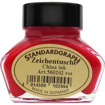 Výtvarná barva Standardgraph China Ink 30 ml Red