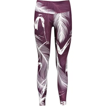Dámské kalhoty Dámské dlouhé legíny premium ALTISPORT VOJ/ALW001LEG01 FIALOVÁ/BÍLÁ XL
