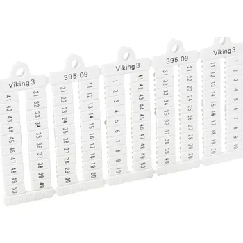 Rozvaděč LEGRAND Štítek VIKING 39509 "1-50" pro svorky 039509