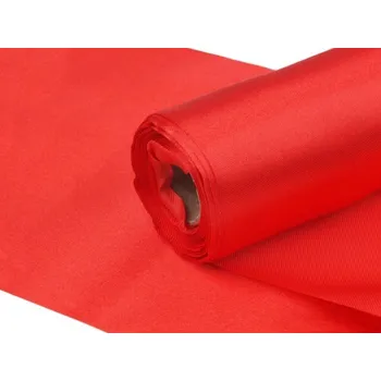 ubrus PartyDeco Satén 16 cm x 9 m červený - úzká šerpa na slavnostní svatební stůl