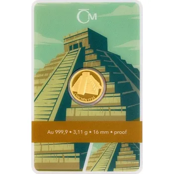 2024 - Zlatá mince 5 NZD Chichén Itzá - Sedm nových divů světa - orientační cena