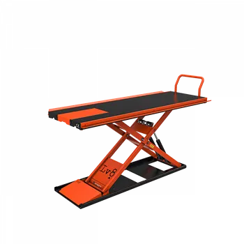 zvedák Motocyklový zvedák LV8 NANO 600 FLOOR VERSION EN600GE.O s elektrohydraulickou jednotkou (černá a oranžová RAL 2009)