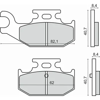 Autodíl Brzdové destičky RMS 225103180 organické