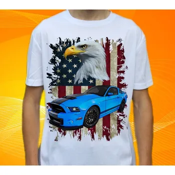 Pánské tričko tričko Ford Mustang Shelby Gt500 II 128 (tričko s osobním autem )