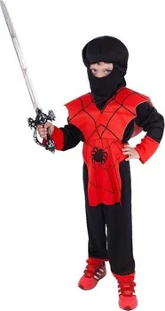 Karnevalový kostým Rappa Dětský kostým Ninja červený e-obal