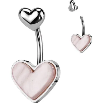 Šperk Piercing do pupíku - srdce