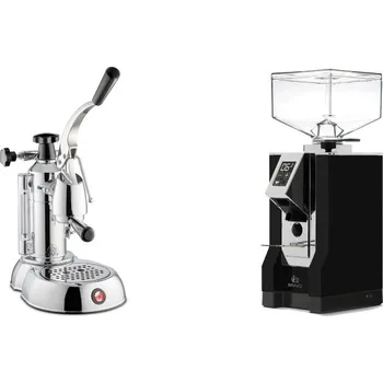 Kávovar La Pavoni Stradivari Lusso + Eureka Mignon Bravo, CR black