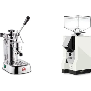 Kávovar La Pavoni Professional Lusso + Eureka Mignon Silenzio, CR white
