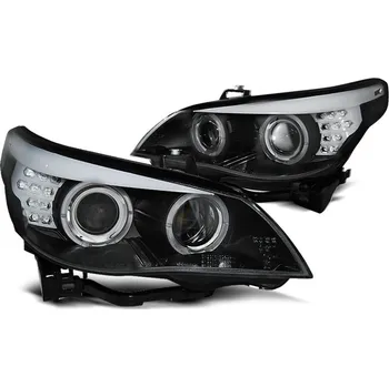 Přední světlomet Přední světla, CCFL angel eyes, LED blinkr BMW E60 / E61 D1S xenon, 05-07 černá
