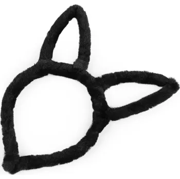 Náramek Kožešinová čelenka do vlasů, malé, 3 černá