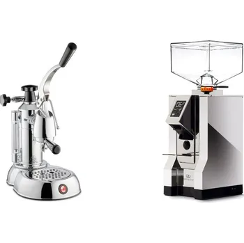 Kávovar La Pavoni Stradivari Lusso + Eureka Mignon Perfetto, CR chrome