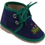 Papuče Pegres 1066 12 modrá, fialový lem