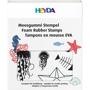 Dětské razítko Heyda Moře - gumová razítka na pěnovce sada (21ks)