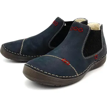 Dámské polobotky Dámské polobotky 52590-14 RIEKER modré Barva: Modrá, Velikost: 37