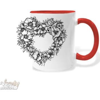 Hrnek - Srdce Barva: Červená