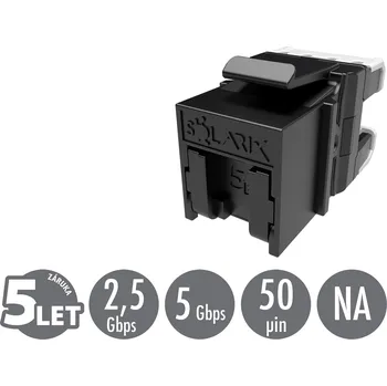 Konektor Rychlozařezávací keystone Solarix CAT5E UTP SXKJ-5E-UTP-BK-NA