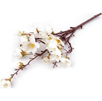 umělá květina Stoklasa 840951-239725 třešňový květ větvička 43 cm krémová