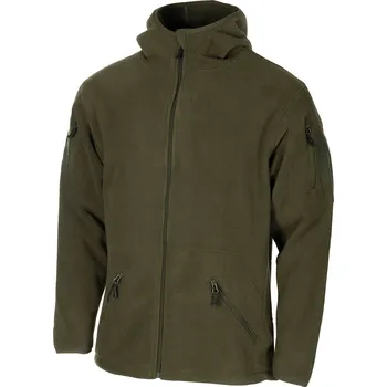 Pánská mikina MFH Bunda taktická s kapucí zelená Fleece Jacket Tactical OD Green MFH® Adventure 03861B Velikost: S