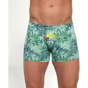 Pánské spodní prádlo Boxerky pánské Cornette 206 chameleon zelené Barva: Zelená, Velikost: 2XL