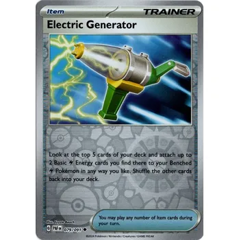 Společenská hra Pokémon karta Electric Generator 079/091 Reverse Holo - Paldean Fates