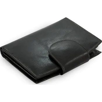 Peněženka Černá dámská kožená peněženka se zápinkou Eruvére