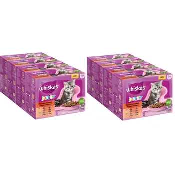 Whiskas Junior Klasické pokrmy ve šťávě kapsička Chicken/Beef/Lamb/Poultry, 96x 85 g